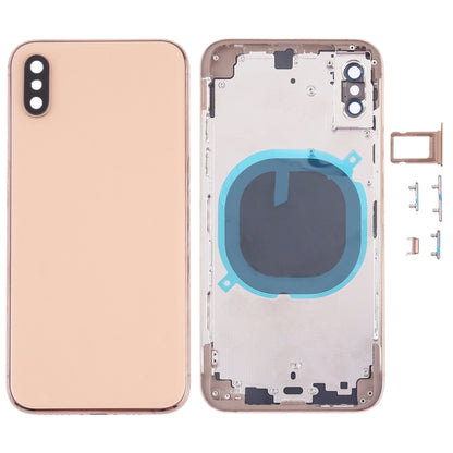 Back Cover with Camera Lens & SIM Card Tray & Side Keys for iPhone XS