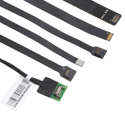 For MacBook Series 6 in 1 Audio Jack / Battery / Microphone / Speaker / Camera / Power Fingerprint Button Extension Testing Flex Cable, For MacBook Series