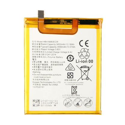 3450mAh Li-Polymer Battery HB416683ECW for Huawei Nexus 6 / H1511 / H151, For Nexus 6