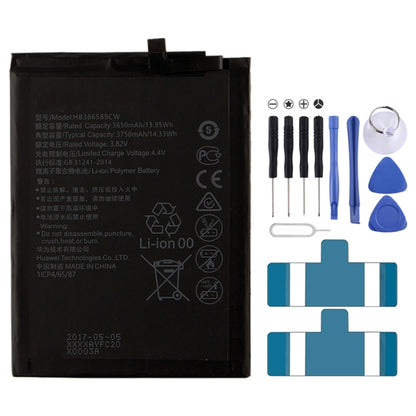 3650mAh Li-Polymer Battery HB386589ECW for Huawei P10 Plus / VKY-AL00, For P10 Plus