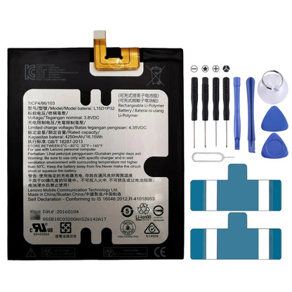 4250mAh L15D1P32 Li-Polymer Battery for Lenovo Tab3 8 Plus TB-8703F 8703N 8703X, For Lenovo Tab3 8 Plus