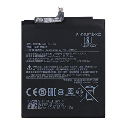 BN3A 2910mAh Li-Polymer Battery for Xiaomi Mi Play / Redmi Go, For Xiaomi Mi Play