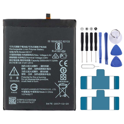HE317 Li-ion Polymer Battery for Nokia 6 TA-1000 TA-1003 TA-1021 TA-1025 TA-1033 TA-1039