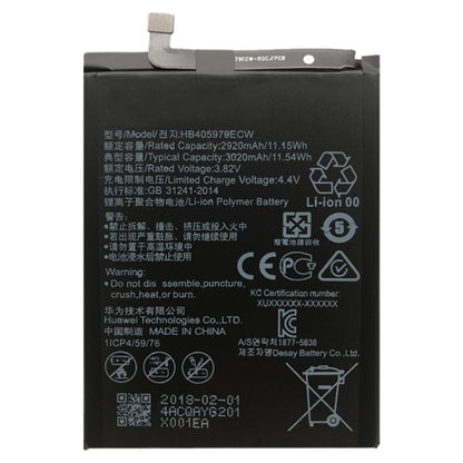 HB405979ECW Li-ion Polymer Battery for Huawei Nova / Enjoy 6S / Honor 6C / Y5 2017 / P9 Lite