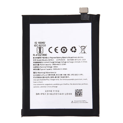 2900mAh for OnePlus 3 (A3000 Version) Rechargeable Li-Polymer Battery, For OnePlus 3