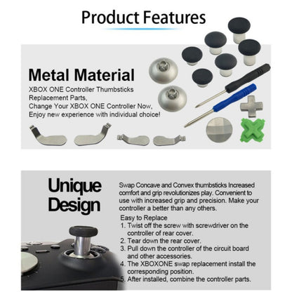 18 PCS Game Controller Handle Key Replacement Accessories for Xbox One ELITE