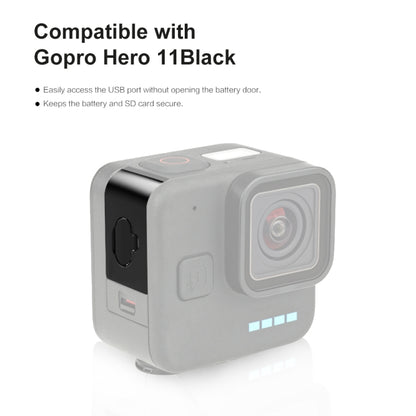 For GoPro Hero11 Black Mini PULUZ Metal Battery Side Interface Cover Dustproof Cap, A Type