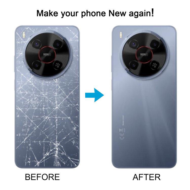 For ZTE Blade V70 Max Plastic Battery Back Cover with Middle Frame / Camera Lens Cover, For ZTE Blade V70 Max