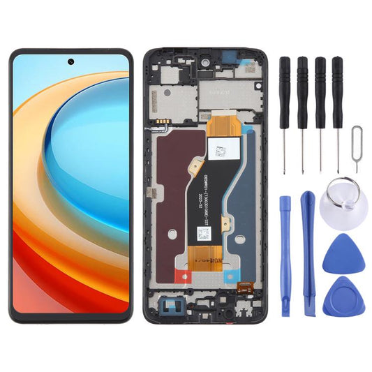 For ZTE Blade A75 5G / V60 Smart LCD Screen Digitizer Full Assembly with Frame, For ZTE Blade A75 4G / V60 Smart