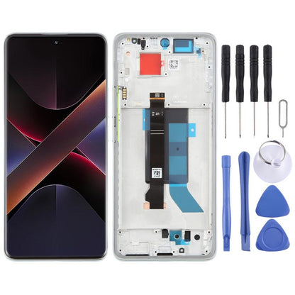 For Xiaomi Poco X7 5G AMOLED Original LCD Screen Digitizer Full Assembly with Frame, For Xiaomi Poco X7 5G(Original)