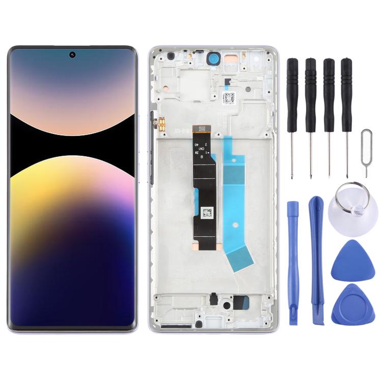 For Xiaomi Redmi Note 14 Pro 4G AMOLED Original LCD Screen Digitizer Full Assembly with Frame