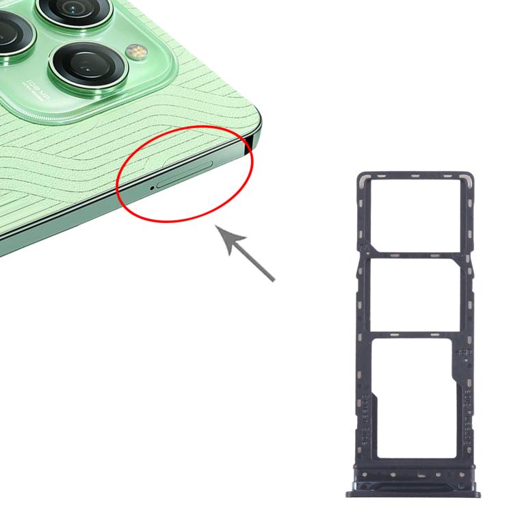 For Tecno Spark 20 Pro 4G 10pcs Original SIM Card Tray + SIM Card Tray + Micro SD Card Tray, For Tecno Spark 20 Pro 4G