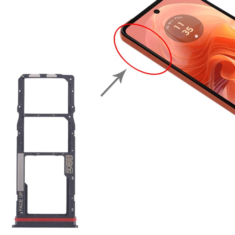 For Motorola Moto G04 10pcs Original SIM Card Tray + SIM Card Tray + Micro SD Card Tray, For Motorola Moto G04(Original), For Motorola Moto G04