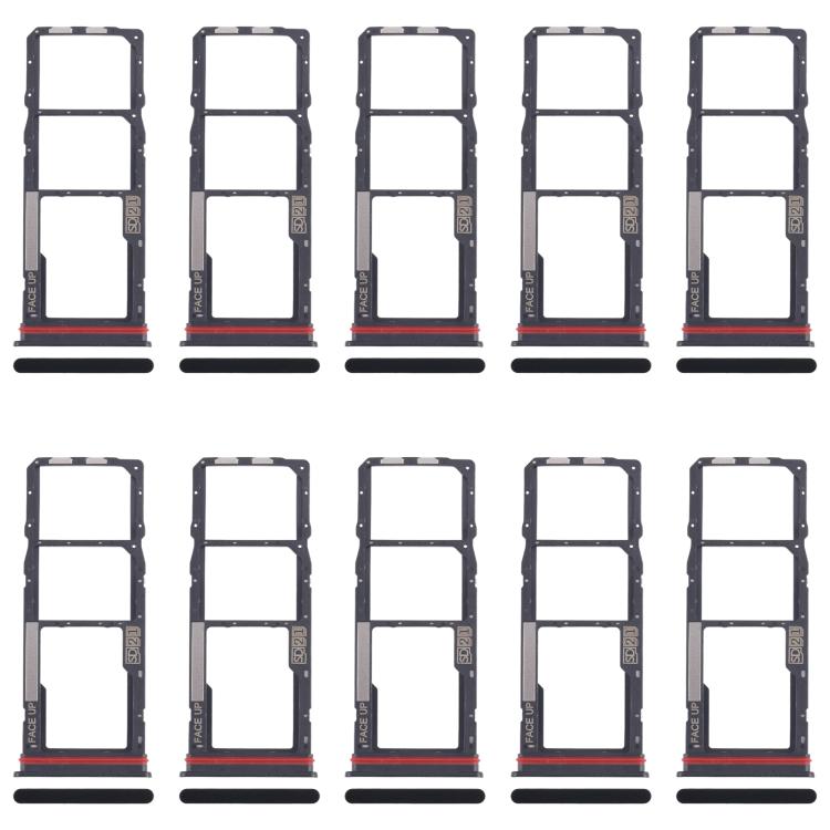 For Motorola Moto G04 10pcs Original SIM Card Tray + SIM Card Tray + Micro SD Card Tray, For Motorola Moto G04, For Motorola Moto G04(Original)