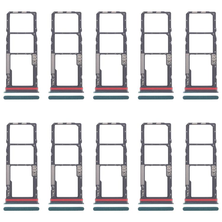 For Motorola Moto G04 10pcs Original SIM Card Tray + SIM Card Tray + Micro SD Card Tray, For Motorola Moto G04, For Motorola Moto G04(Original)