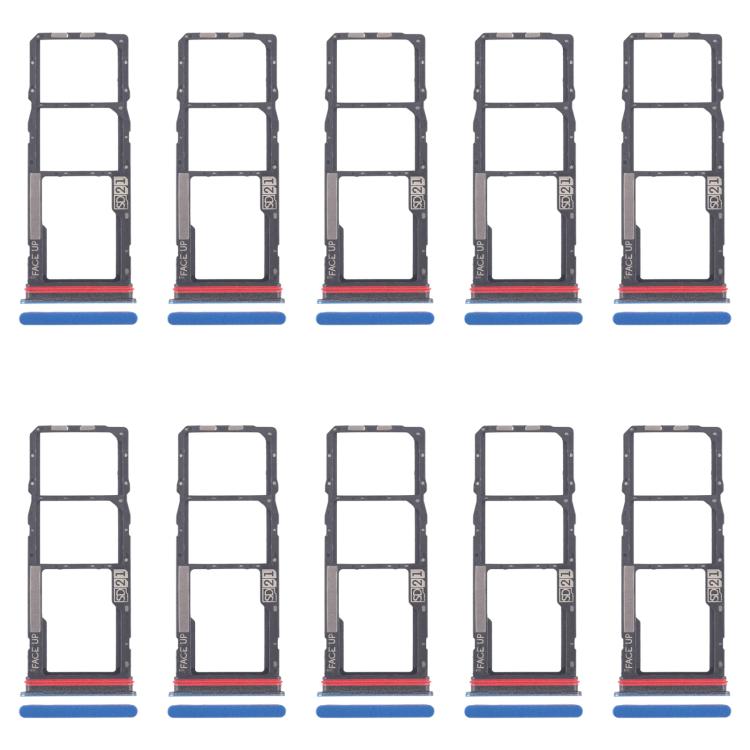 For Motorola Moto G04 10pcs Original SIM Card Tray + SIM Card Tray + Micro SD Card Tray, For Motorola Moto G04, For Motorola Moto G04(Original)