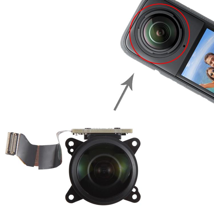 For Insta360 X3 Original Disassembled Camera Front Lens, For Insta360 X3(Original,Front)