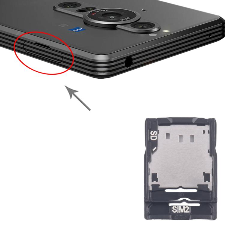 For Sony Xperia Pro-I SIM Card Tray + SIM / Micro SD Card Tray, For Sony Xperia Pro-I