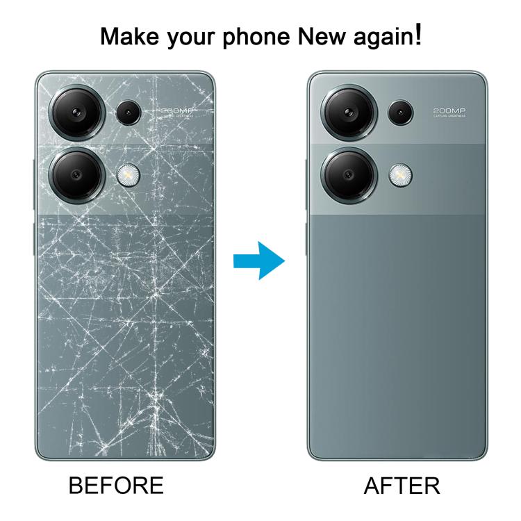 For Xiaomi Redmi Note 13 Pro 4G OEM Back Cover with Camera Lens Cover, For Xiaomi Redmi Note 13 Pro 4G(with Camera Lens Frame)
