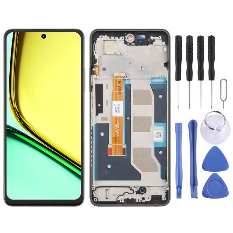 For Realme C67 4G RMX3890 OEM LCD Screen Digitizer Full Assembly with Frame, For Realme C67 4G(Dark Green), For Realme C67 4G