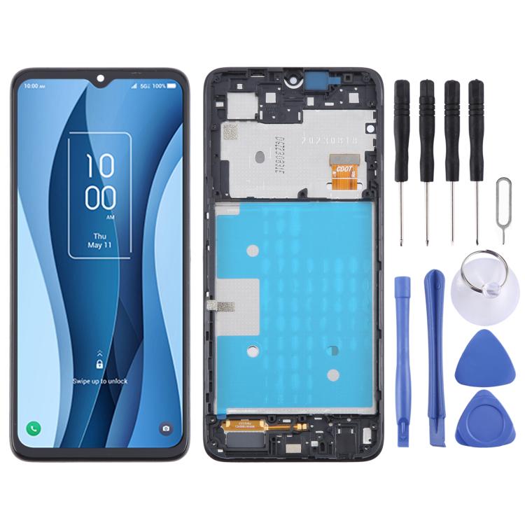 For TCL 40X 5G T609 OEM LCD Screen Digitizer Full Assembly with Frame, For TCL 40 X 5G