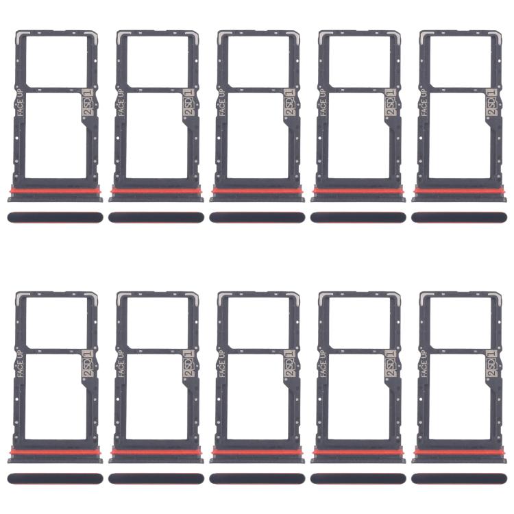 For Motorola Moto G56 10pcs Original SIM Card Tray + Micro SD Card Tray, For Motorola Moto G56