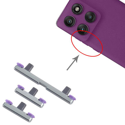 For Motorola Edge 60 Pro 10pairs Power Button and Volume Control Button