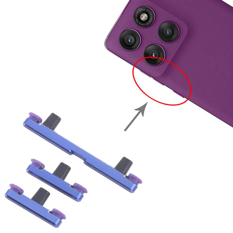 For Motorola Edge 60 Pro 10pairs Power Button and Volume Control Button, For Motorola Edge 60 Pro