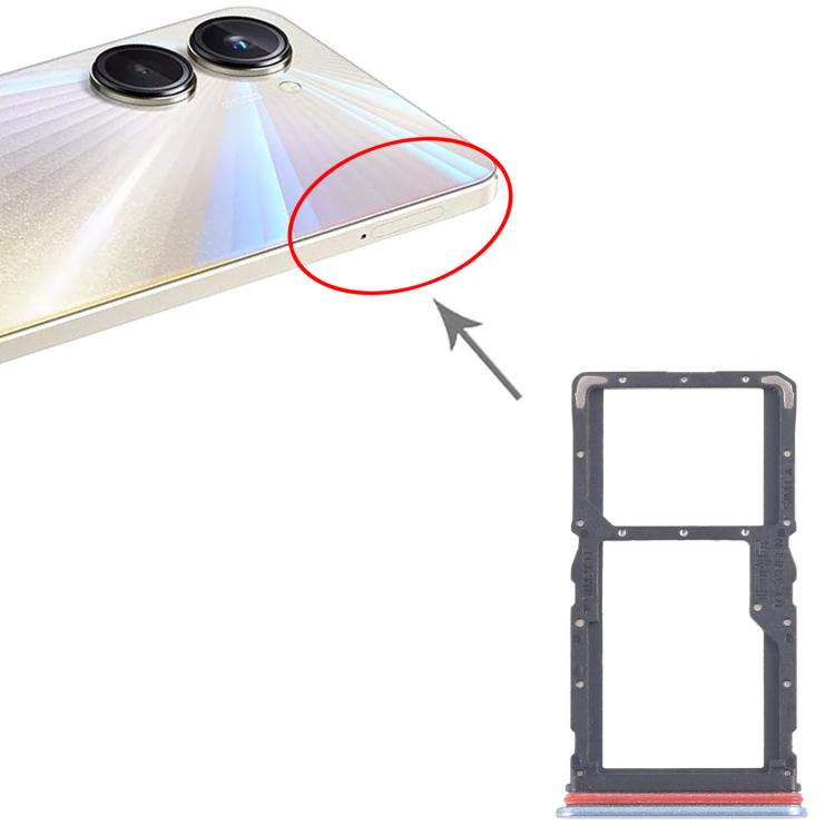 For Realme 10 Pro 5G RMX3663 RMX3660 RMX3661 10pcs Original SIM Card Tray + SIM Card Tray / Micro SD Card Tray, For Realme 10 Pro 5G(Original)