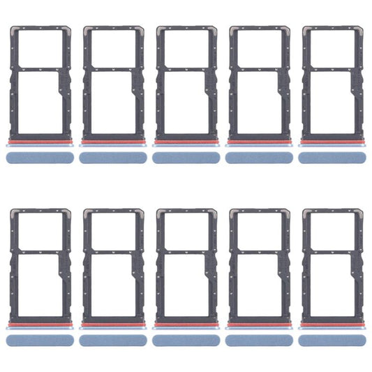 For Realme 10 Pro 5G RMX3663 RMX3660 RMX3661 10pcs Original SIM Card Tray + SIM Card Tray / Micro SD Card Tray, For Realme 10 Pro 5G(Original)