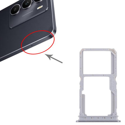 For Realme 14x India 10pcs Original SIM Card Tray + SIM Card Tray / Micro SD Card Tray