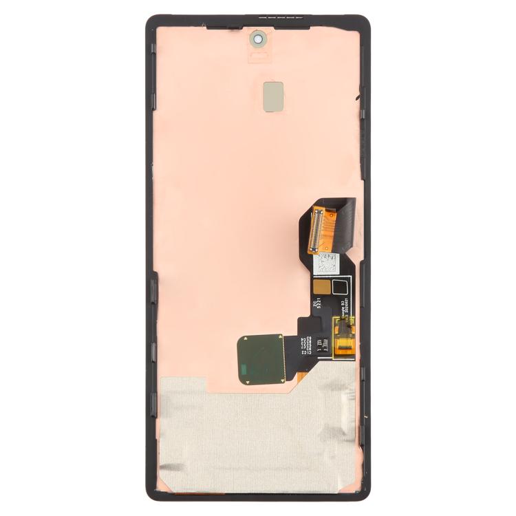 For Google Pixel 6A GX7AS GB62Z G1AZG Original LCD Screen Digitizer Full Assembly with Frame, Including Fingerprint Flex Cable