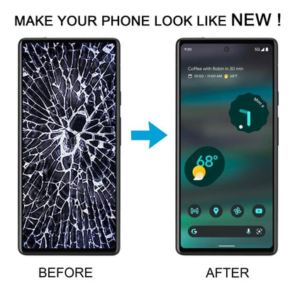 For Google Pixel 6A GX7AS GB62Z G1AZG Original LCD Screen Digitizer Full Assembly with Frame, Including Fingerprint Flex Cable