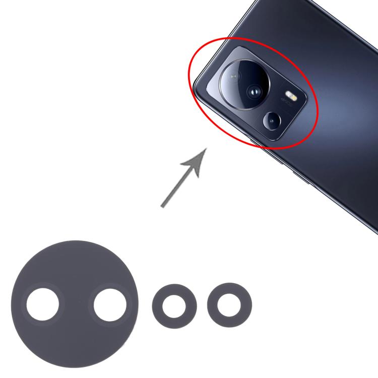For Xiaomi 13 Lite 10pcs Back Camera Lens