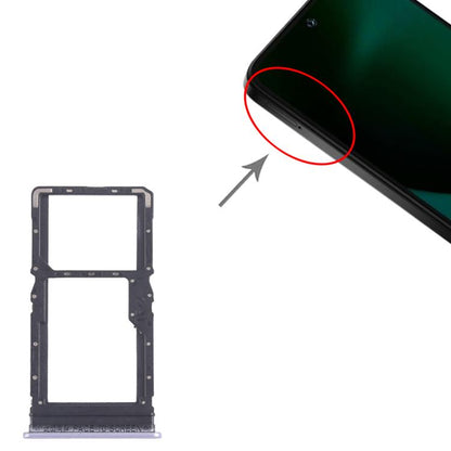 For Xiaomi Poco M6 Plus 10pcs Original SIM Card Tray + SIM Card Tray / Micro SD Card Tray