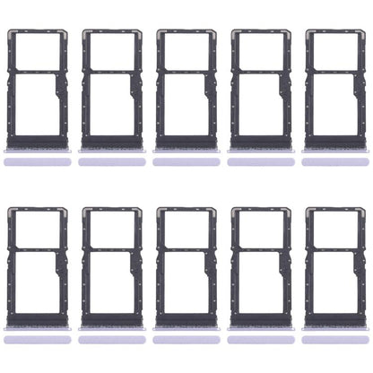 For Xiaomi Poco M6 Plus 10pcs Original SIM Card Tray + SIM Card Tray / Micro SD Card Tray