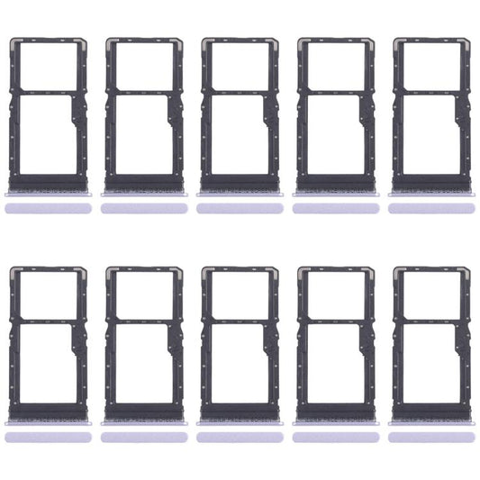 For Xiaomi Poco M6 Plus 10pcs Original SIM Card Tray + SIM Card Tray / Micro SD Card Tray