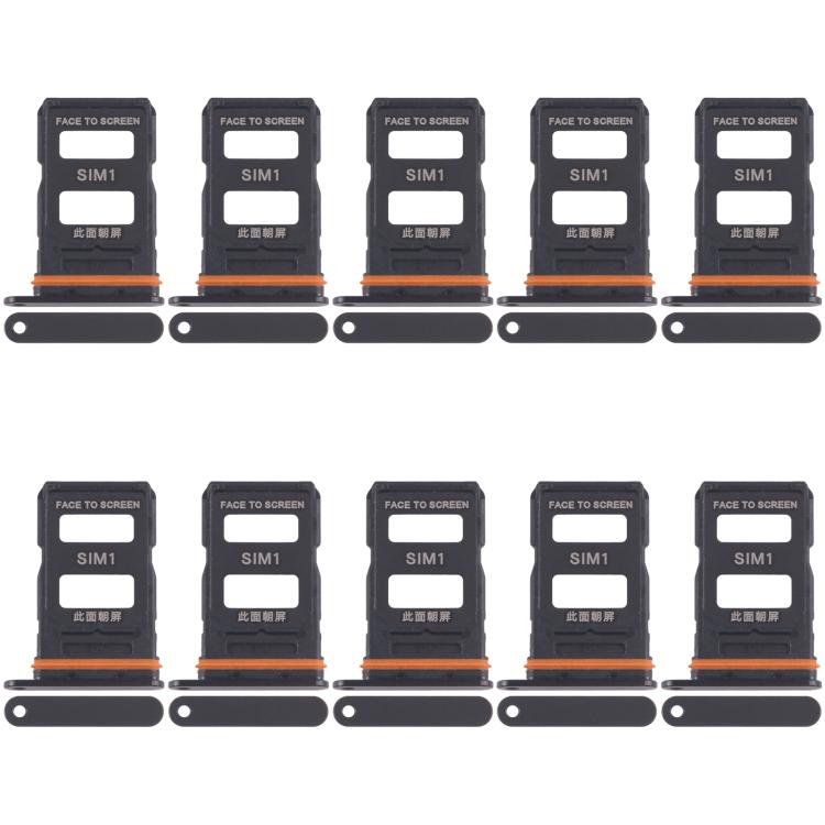 For Xiaomi 14 Ultra 10pcs SIM Card Tray + SIM Card Tray, For Xiaomi 14 Ultra
