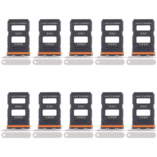 For Xiaomi 14 Ultra 10pcs SIM Card Tray + SIM Card Tray, For Xiaomi 14 Ultra