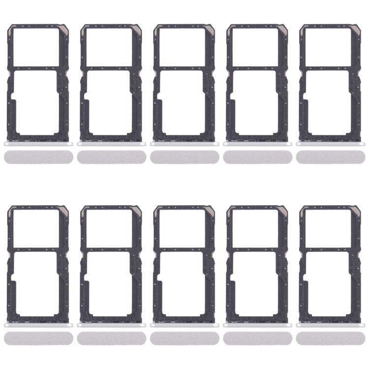 For Xiaomi Redmi A3x 10pcs Original SIM Card Tray + SIM Card Tray / Micro SD Card Tray, For Xiaomi Redmi A3x