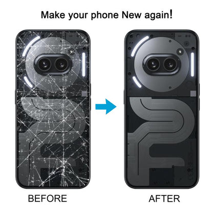 For Nothing Phone 2a Plus Original Transparent Back Cover with Camera Lens Cover