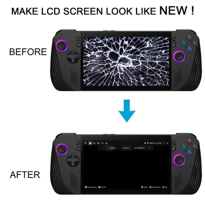 For Asus Rog Ally X2024 Ally-RC72LA-NH007W Original LCD Screen Digitizer Full Assembly with Frame, For Asus Rog Ally X 2024(Original)