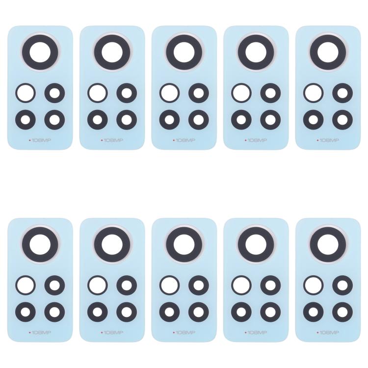 For Xiaomi Redmi Note 12 Pro 4G 10pcs Back Camera Lens