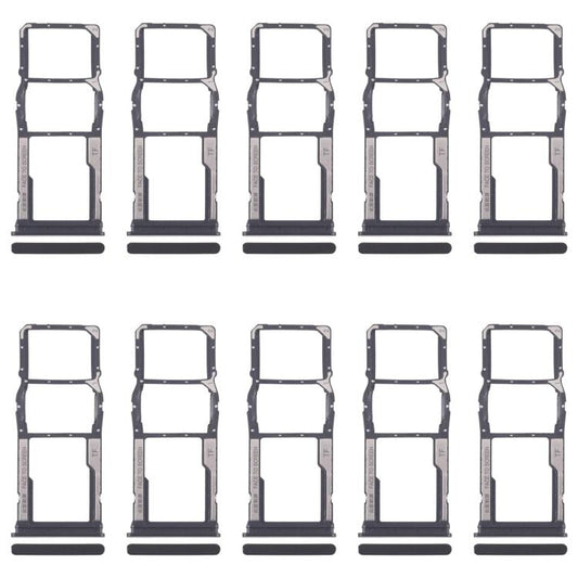 For Xiaomi Redmi 13C 5G 10pcs SIM Card Tray + SIM Card Tray + Micro SD Card Tray, For Xiaomi Redmi 13C 5G