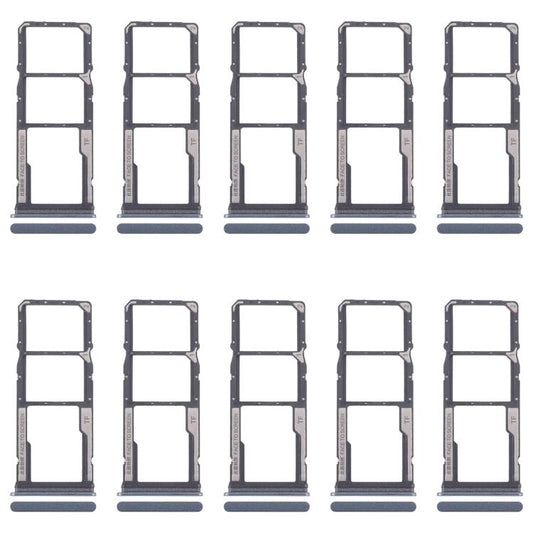 For Xiaomi Redmi 13C 5G 10pcs SIM Card Tray + SIM Card Tray + Micro SD Card Tray, For Xiaomi Redmi 13C 5G