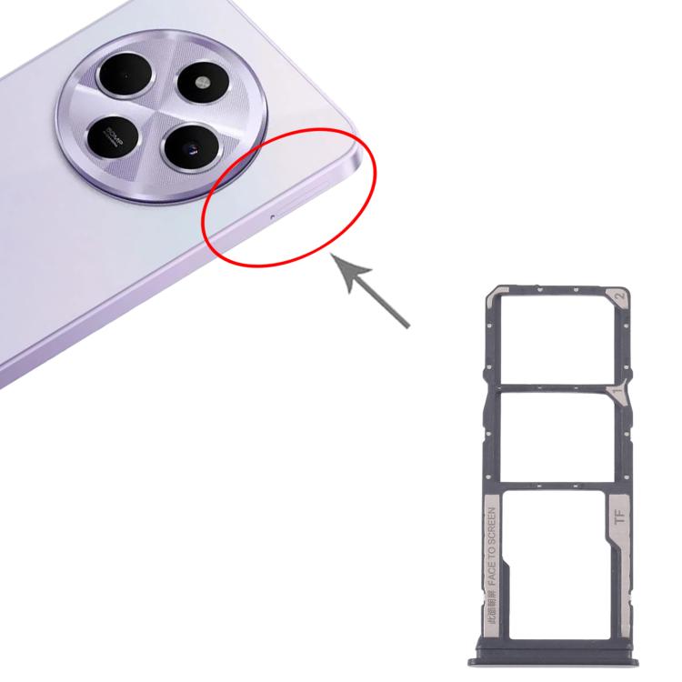 For Xiaomi Redmi 14C 5G 10pcs SIM Card Tray + SIM Card Tray + Micro SD Card Tray