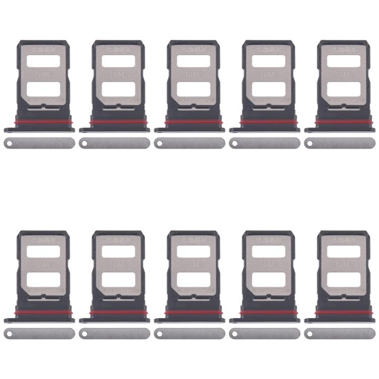 For Xiaomi Poco X7 10pcs SIM Card Tray + SIM Card Tray, For Xiaomi Poco X7