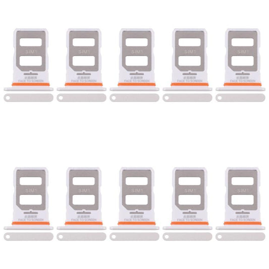 For Xiaomi Poco X6 10pcs SIM Card Tray + SIM Card Tray, For Xiaomi Poco X6