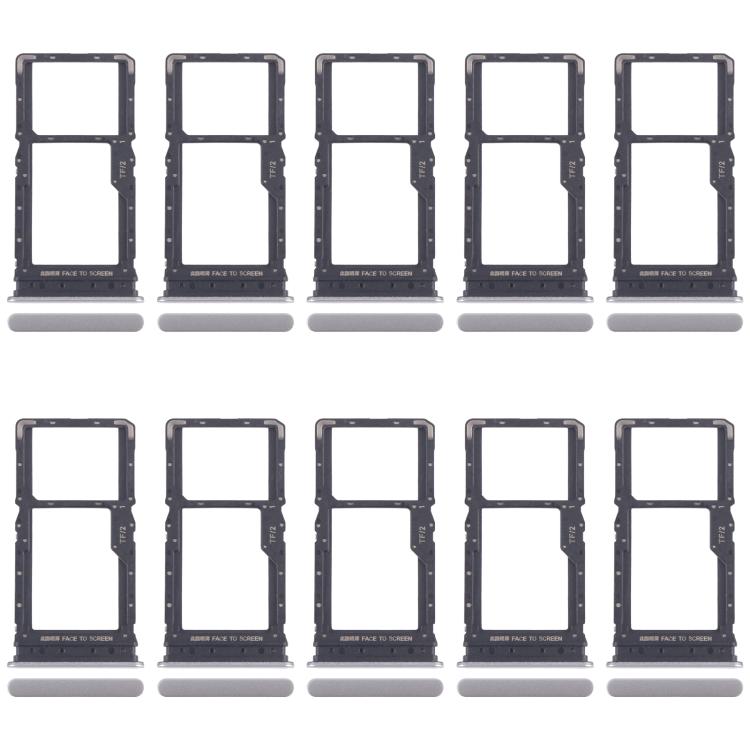 For Xiaomi Redmi 15 5G 10pcs SIM Card Tray + SIM Card Tray / Micro SD Card Tray
