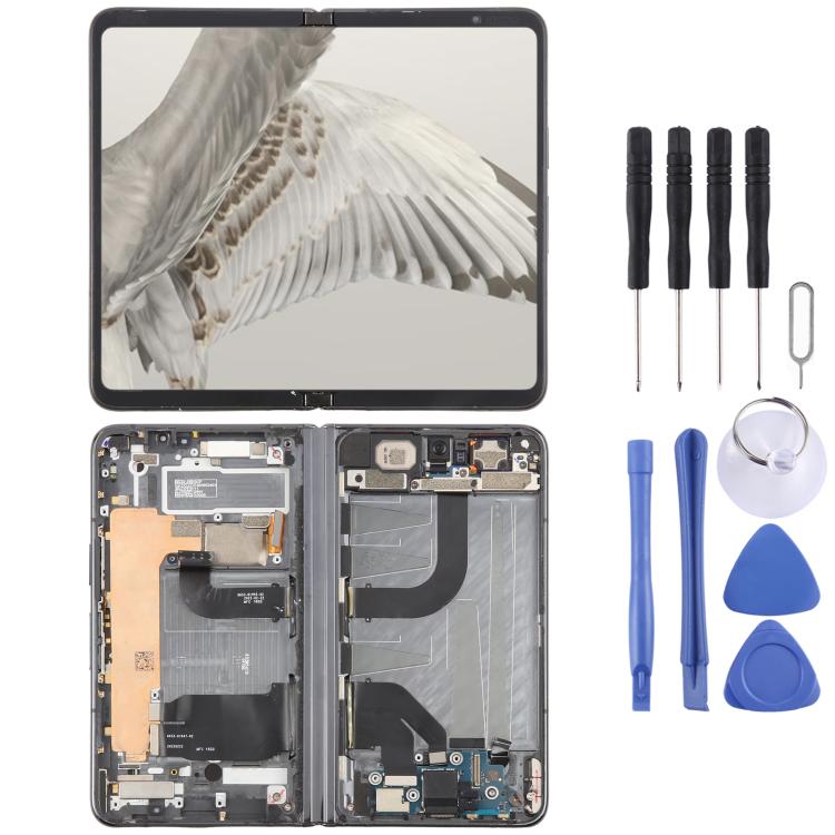 For Google Pixel Fold G9FPL Original Main LCD Screen Digitizer Full Assembly with Frame, For Google Pixel Fold(Original Main LCD)